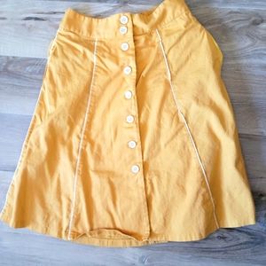 Mod Cloth size small yellow skirt
